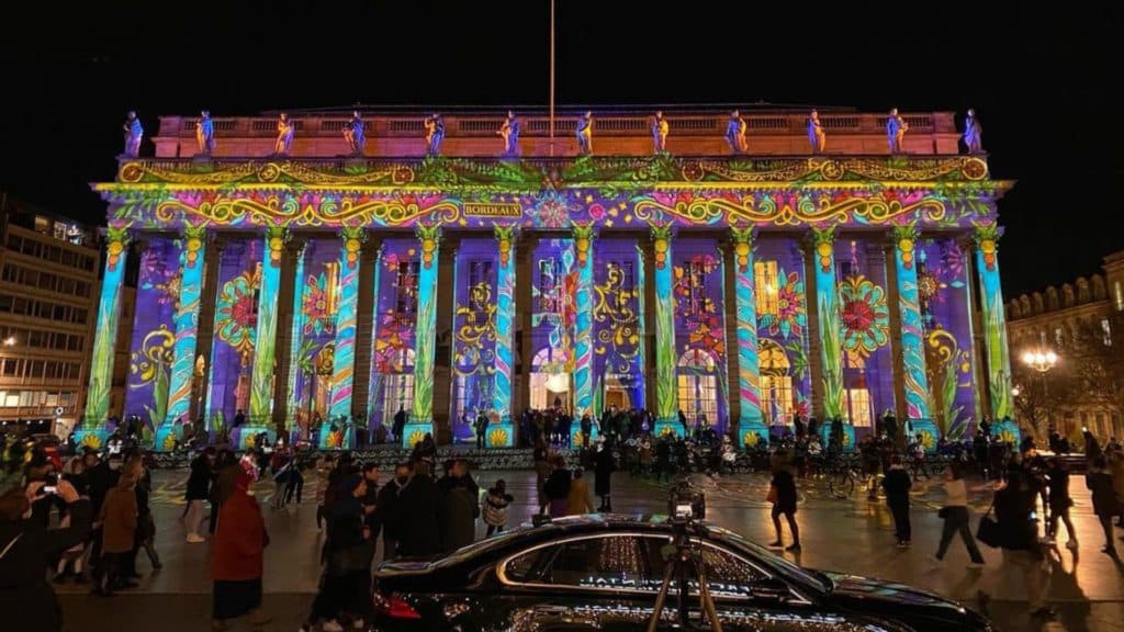 La façade du Grand Théâtre sera décorée par une projection lumineuse pour Noël