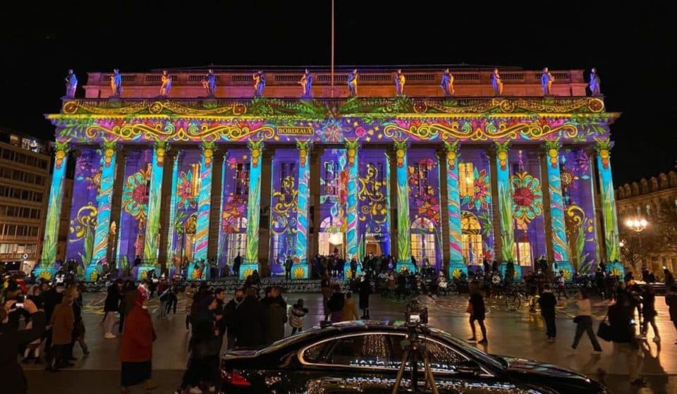 La façade du Grand Théâtre sera décorée par une projection lumineuse pour Noël