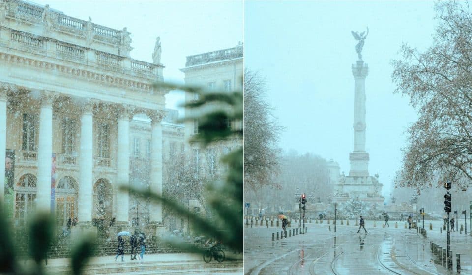 Insolite : la neige est de retour à Bordeaux !